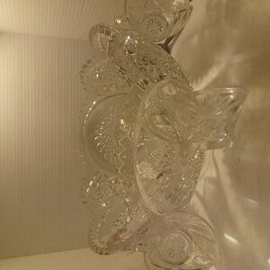 Antique Strauss Vassar Punch Bowl & 12 Cups